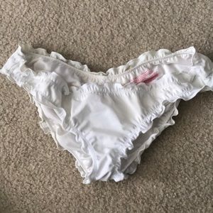 White bikini bottoms